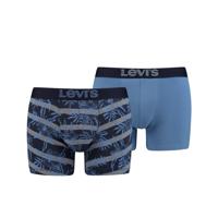Levi's 2-pack boxershort striped hello hawai - blauw
