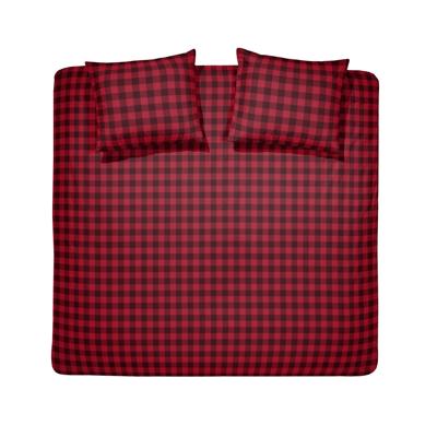 Damai Flanel Dekbedovertrek Timber Flanel Red 200 x 200/220 + 60 x 70
