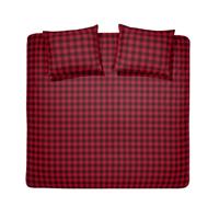 Damai Flanel Dekbedovertrek Timber Flanel Red 200 x 200/220 + 60 x 70