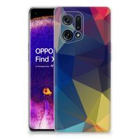 OPPO Find X5 TPU Hoesje Polygon Dark - thumbnail