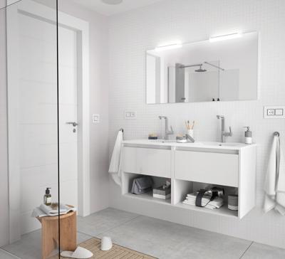 Muebles York badkamermeubel hoogglans wit 120cm Muebles York badkamermeubel hoogglans wit 120cm