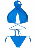 Noire Swimwear bikini à bonnets triangle - Bleu