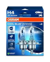 OSRAM COOL BLUE INTENSE H4, +100% meer helderheid, tot 5.000K, halogeenkoplamp, LED-look, hangende vouwdoos (2 lampen)