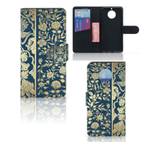 Moto G5S Hoesje Beige Flowers