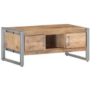 Salontafel 95x50x40 cm ruw mangohout