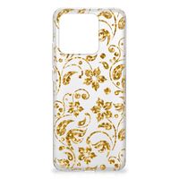 Xiaomi Redmi 10C TPU Case Gouden Bloemen