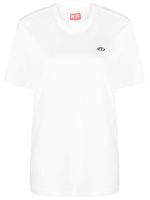 Diesel t-shirt en coton à logo brodé - Blanc