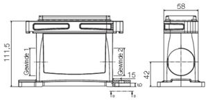 Weidmüller HDC IP68 16B SS 2M40 1081370000 Socketbehuizing 1 stuk(s)