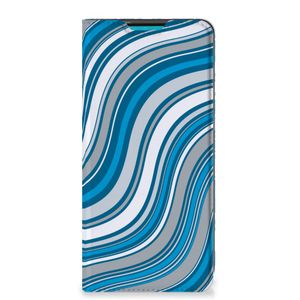 Samsung Galaxy A73 Hoesje met Magneet Waves Blue