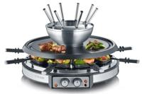 Severin RG 2348 raclette 8 persoon/personen 1900 W Zwart, Roestvrijstaal