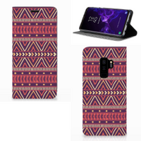 Samsung Galaxy S9 Plus Hoesje met Magneet Aztec Paars - thumbnail