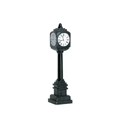 Lemax street clock kerstdorp accessoire 2007