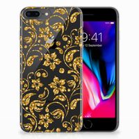 Apple iPhone 7 Plus | 8 Plus TPU Case Gouden Bloemen