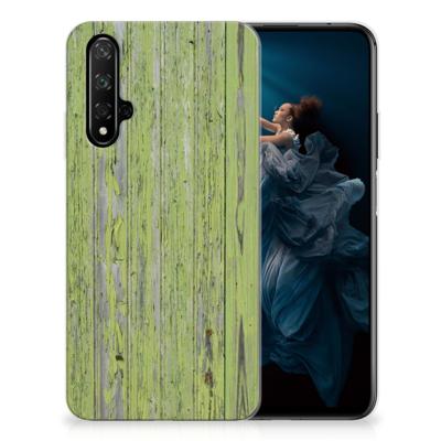 Honor 20 Bumper Hoesje Green Wood