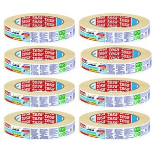 8x Schilderstape/maskeertape 19 mm x 50 m   -