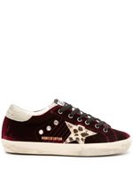 Golden Goose baskets Super-Star en velours - Rouge