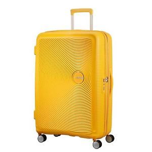 American Tourister Soundbox Expandable Spinner 77cm Golden Yellow