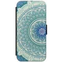 iPhone 5C flipcase hoesje - Mandala blauw