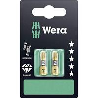 Wera Insert Bit - Kaarde Pack van 2 Pozidriv Tip Pz 2 25mm