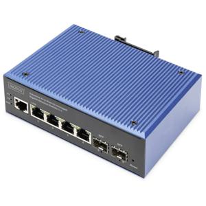 Digitus DN-651155 netwerk-switch Managed L2 Gigabit Ethernet (10/100/1000) Power over Ethernet (PoE) Zwart, Blauw