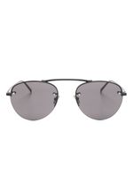 Saint Laurent Eyewear lunettes de soleil SL 575 à monture ronde - Noir