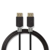 Nedis CCBW37014AT20 DisplayPort kabel 2 m Antraciet, Grijs