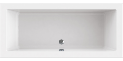 Wisa Wavedesign Agape bad rechthoek 190x80cm, mat wit