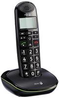 Doro PhoneEasy 100 W draadloze telefoon DECT voor senioren met grote toetsen en versterkt geluid (zwart x 1) [Franse versie]