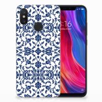 Xiaomi Mi 8 TPU Case Flower Blue