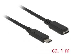 DeLOCK SuperSpeed USB-C 3.1 Gen1 Male>Female verlengkabel 1 meter