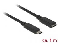 DeLOCK SuperSpeed USB-C 3.1 Gen1 Male>Female verlengkabel 1 meter - thumbnail