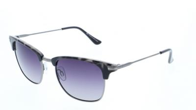 H.I.S zonnebril 74100 heren rechthoekig cat. 3 zwart/grijs