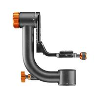 Walimex pro Carbon Gimbal Head statiefkop C15 - hoogwaardig 360 graden panoramafel aapschommel met Arca snelwisselplaat, draagvermogen 20 kg, met tas, voor DSLR DSLM spotting objectief