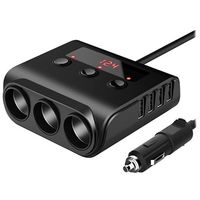 Premium Sigarettenaansteker Splitter / 4xUSB Autolader TR12 - thumbnail