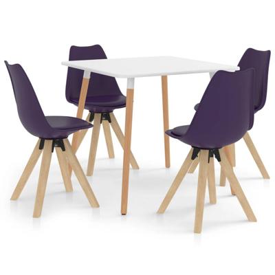 Vidaxl 5-delige Eethoek Lila