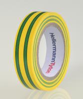 HellermannTyton HelaTape Flex 15 710-00106 Isolatietape HelaTape Flex 15 Groen, Geel (l x b) 10 m x 15 mm 1 stuk(s) - thumbnail