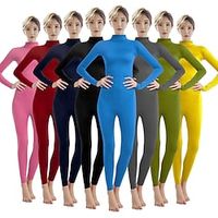 Zentai-Pakken Cosplay kostuum Catsuit Volwassenen Spandex Lycra Cosplaykostuums Sekse Voor heren Dames Effen Halloween Carnaval Maskerade Lightinthebox