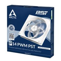 Arctic P14 PC-ventilator Transparant, Wit (b x h x d) 140 x 27 x 140 mm - thumbnail