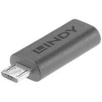 LINDY USB 2.0 Adapter [1x USB-C bus - 1x Micro-USB 2.0 B stekker] Adapter