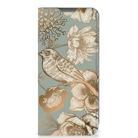 Smart Cover voor OPPO A77 5G | A57 5G Vintage Bird Flowers