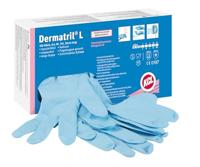 Honeywell KCL Dermatril® L 741 wegwerphandschoenen voor rechts- en linkshandigen, nitril, waterdicht, geschikt voor de voedings-/chemische industrie, blauw, maat 11, 074111081C (doos van 100 stuks)