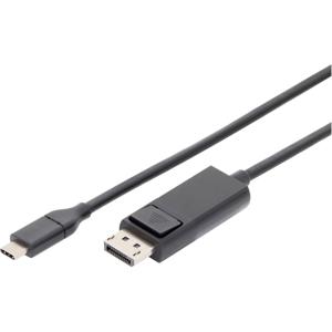 Digitus AK-300330-020-S USB-C-displaykabel USB-C / HDMI Adapterkabel USB-C stekker, HDMI-A-stekker 2.00 m Zwart Afgeschermd, Afgeschermd (dubbel)