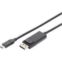 Digitus AK-300330-020-S USB-C-displaykabel USB-C / HDMI Adapterkabel USB-C stekker, HDMI-A-stekker 2.00 m Zwart Afgeschermd, Afgeschermd (dubbel) - thumbnail