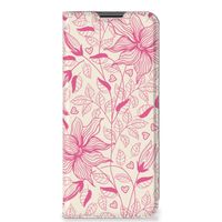 Nokia G50 Smart Cover Pink Flowers