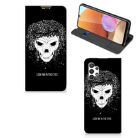 Mobiel BookCase Samsung Galaxy A32 4G | A32 5G Enterprise Editie Skull Hair