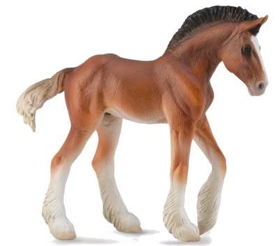 Collecta paarden: Clydesdale veulen 11 cm bruin Collecta paarden: Clydesdale veulen 11 cm bruin