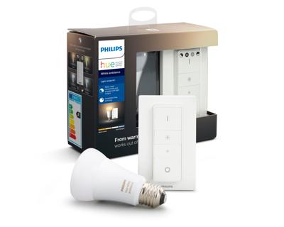 Philips Hue Bluetooth White Ambiance E27 Lichtbron Single Pack - incl. dimmer switch Philips Hue Bluetooth White Ambiance E27 Lichtbron Single Pack - incl. dimmer switch