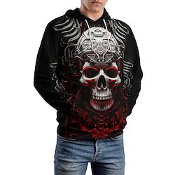 grafisch donker herenmode 3d print hoodie vakantie streetwear hoodies zwart capuchon print fleece winter lente herfstdesigner sweatshirt met capuchon Lightinthebox