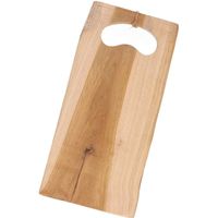 Houten serveerplank/tapasplank/serveerblad met handvat 42 cm - thumbnail