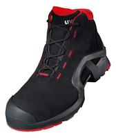 Uvex 1 X-Tended Support werklaarzen - veiligheidslaarzen S3 SRC ESD - rood-zwart, maat: 49, rood/zwart, 49 EU